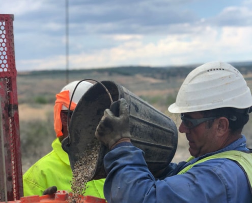 Instalación de piezómetros hidrogeología